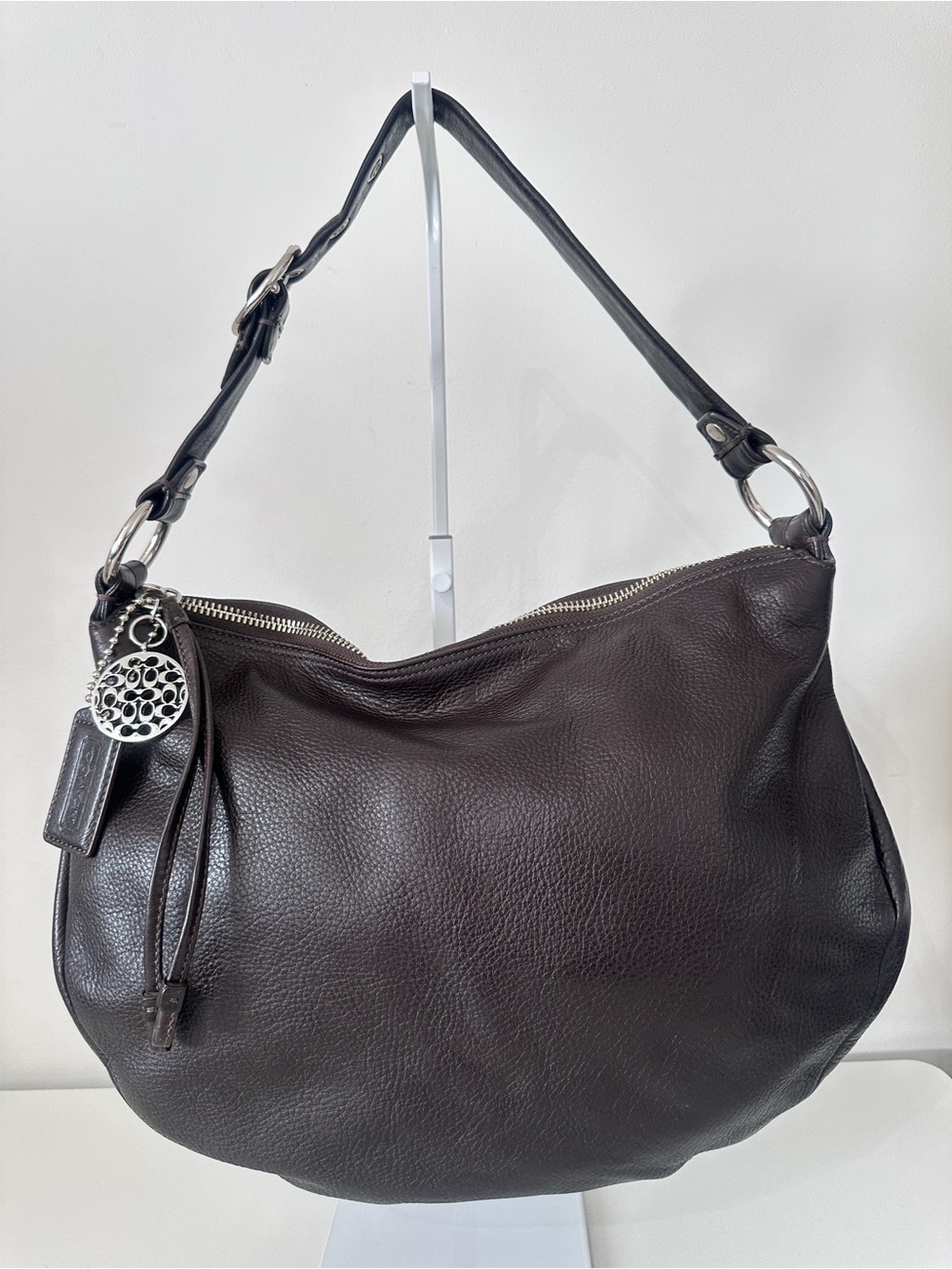 Coach Ali Leather Hobo Shoulder Bag